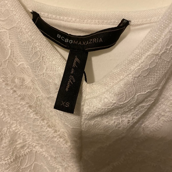 NWT BCBGMAXAZRIA Dae dress in white size XS - Picture 8 of 8